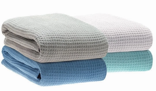 100% Cotton Waffle Blankets by Linen House