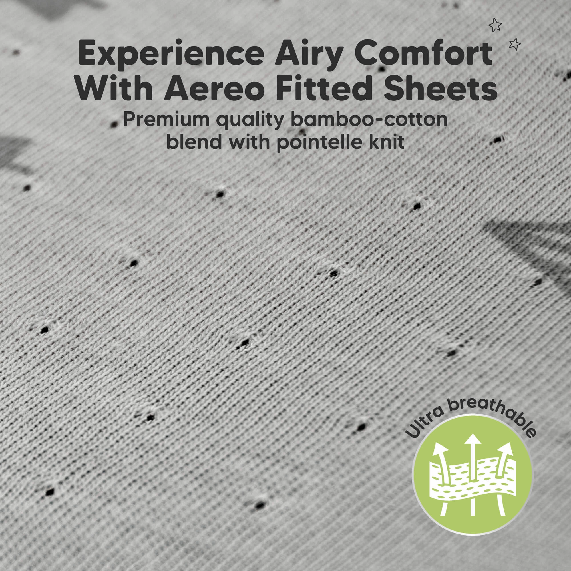 2-Pack Aereo Fitted Crib Sheets (Pearl Gray)