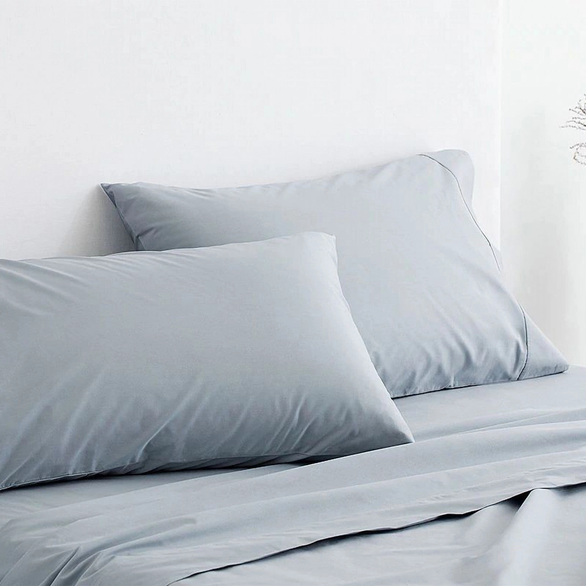 300TC Organic Classic Percale RIVER Sheet Set by Sheridan
