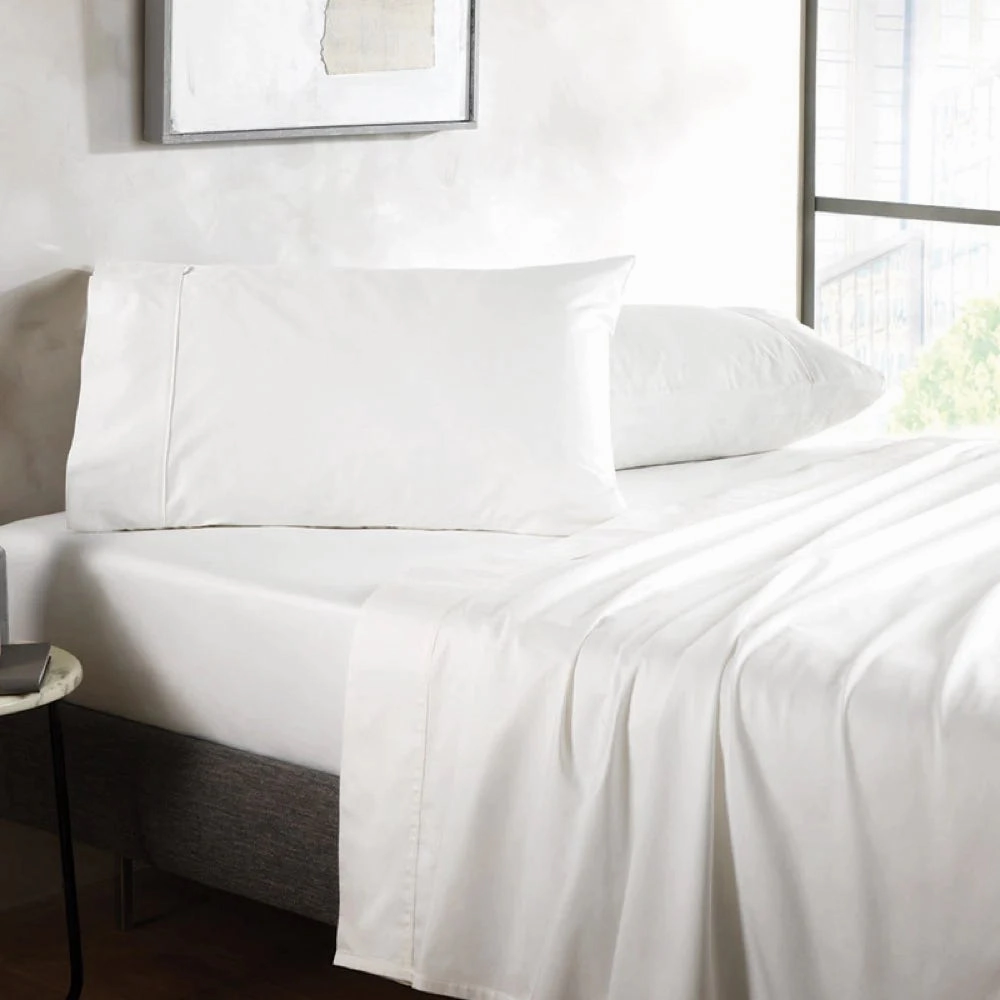 400tc Soft Sateen Sheet Set WHITE by Sheridan
