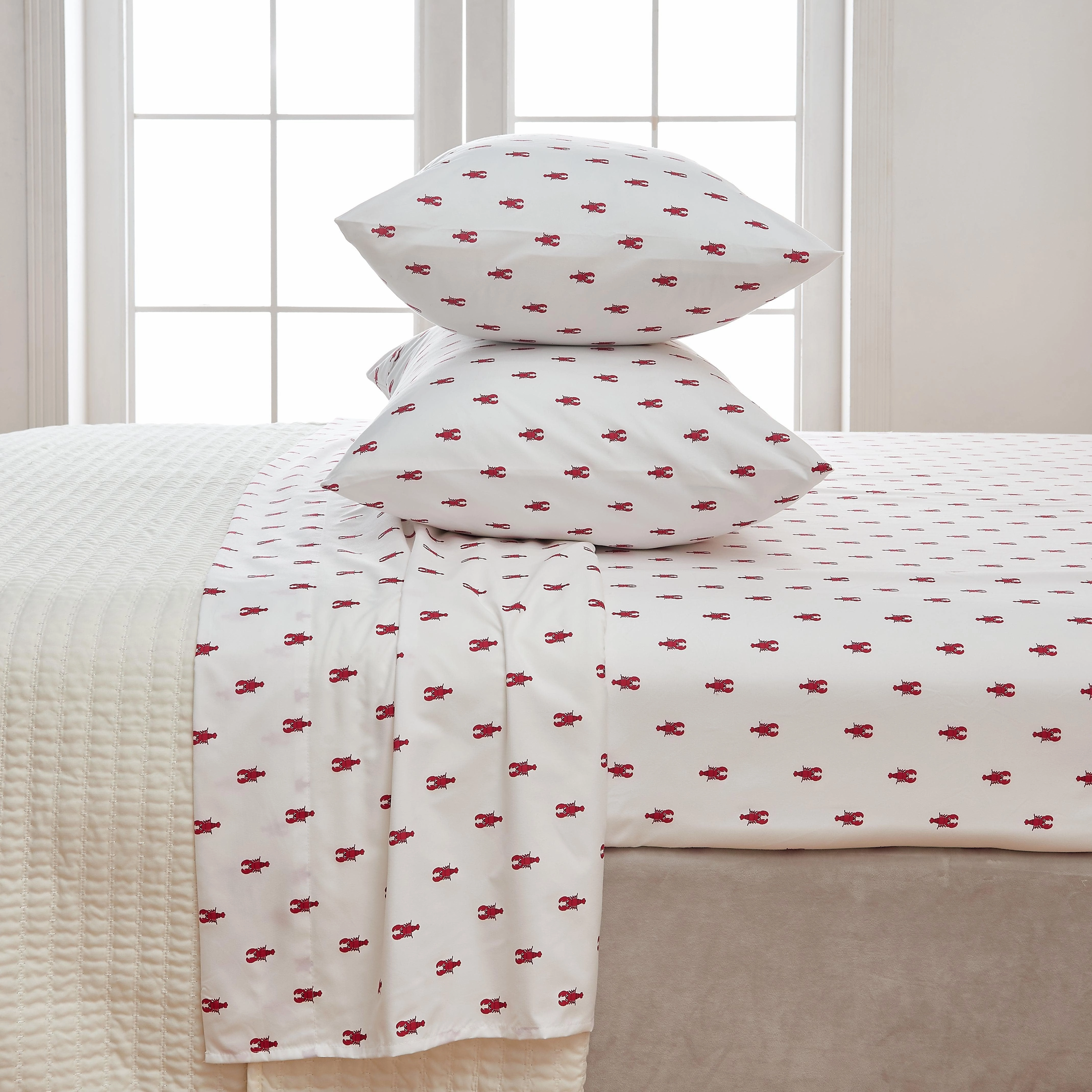 4-Piece Coastal Microfiber Sheet Set - Nantucket Collection