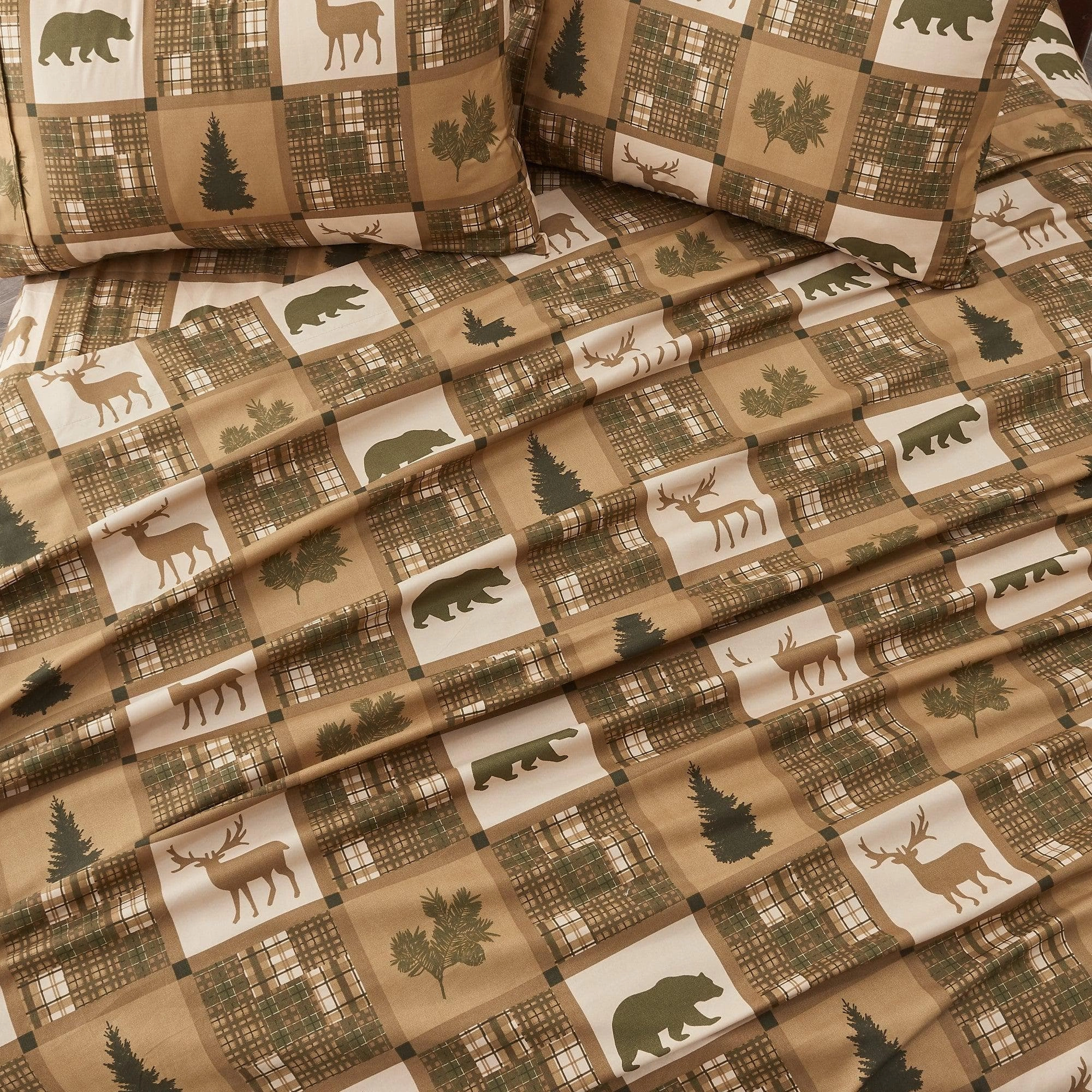 4-Piece Lodge Microfiber Sheet - Mountain Ridge Collection