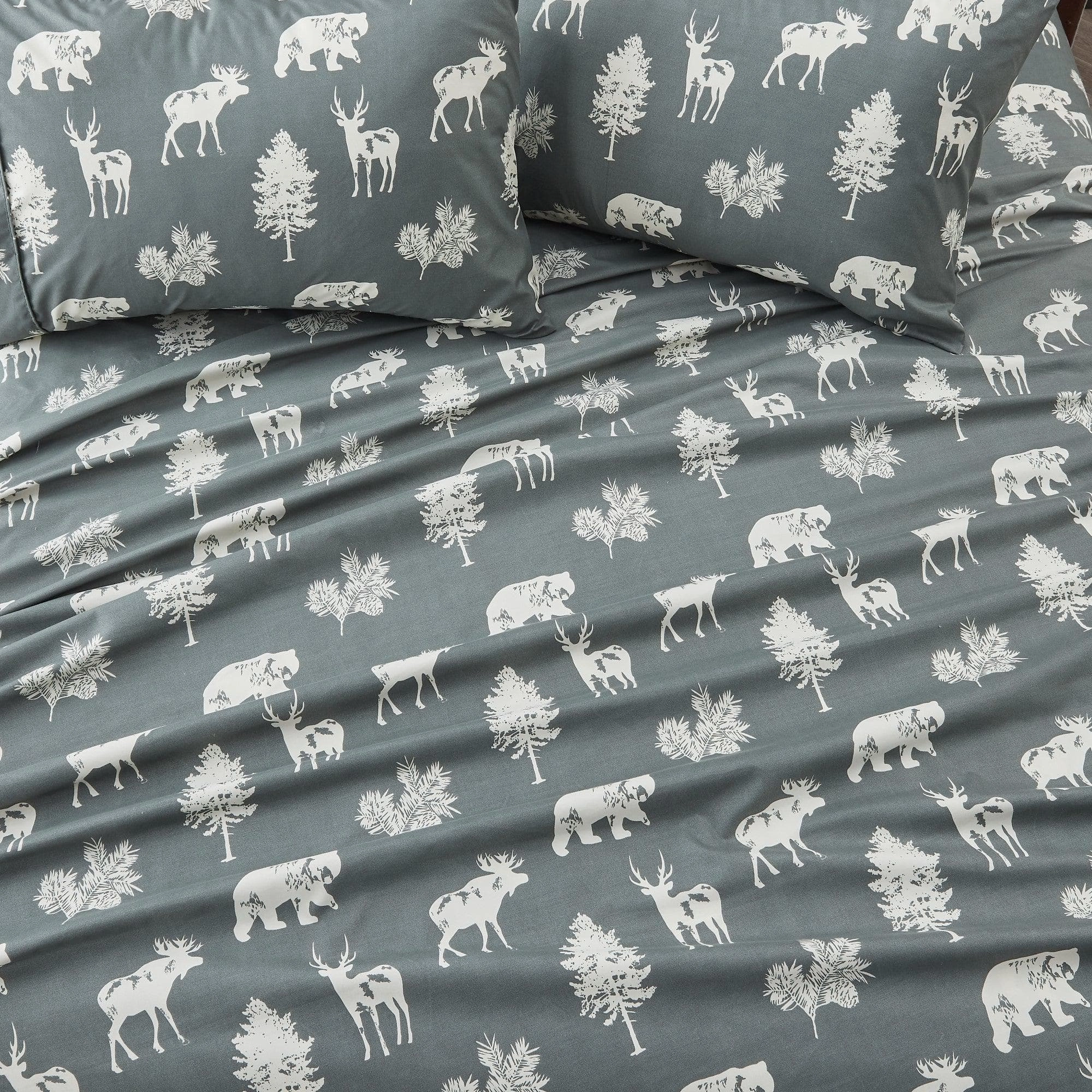 4-Piece Lodge Microfiber Sheet - Mountain Ridge Collection