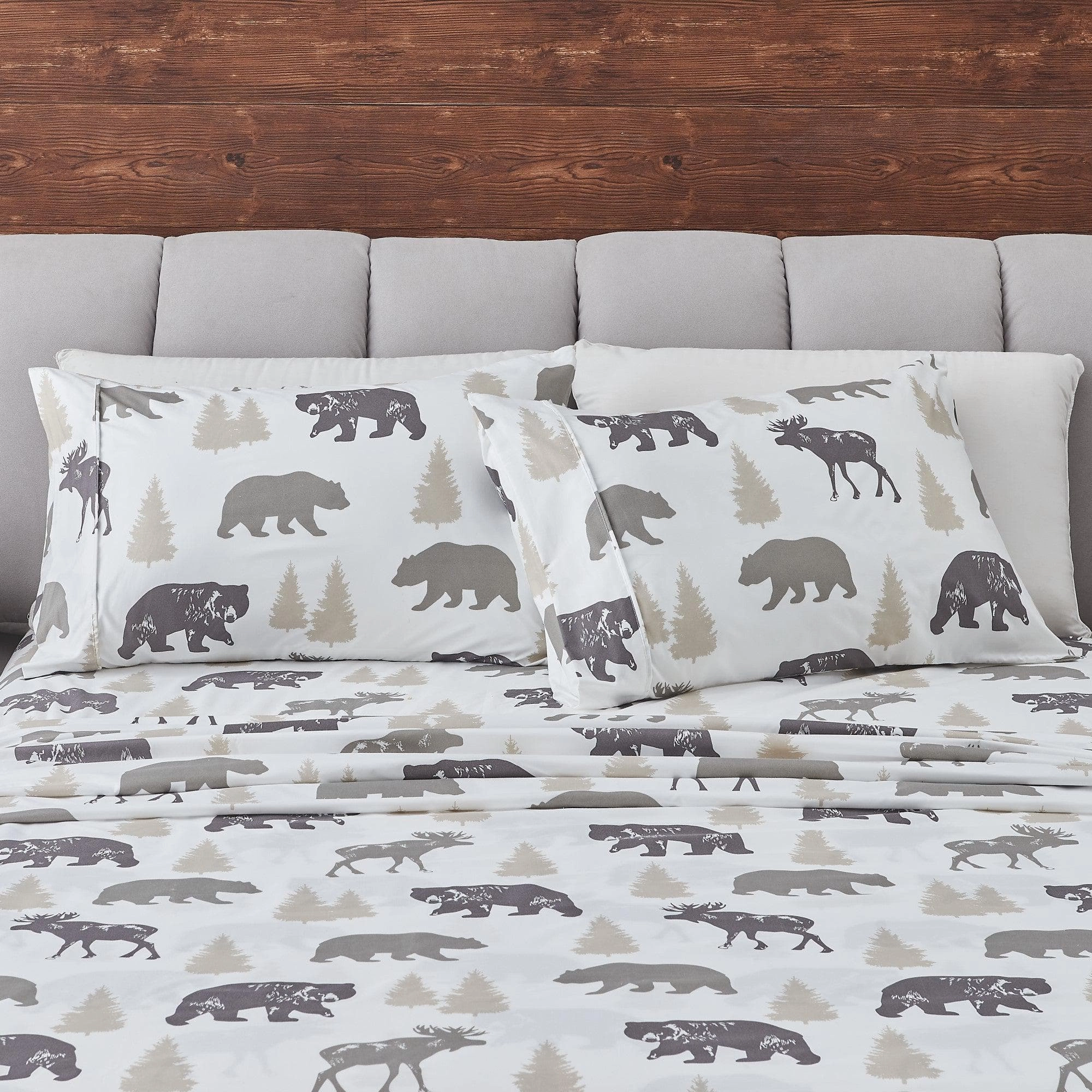 4-Piece Lodge Microfiber Sheet - Mountain Ridge Collection