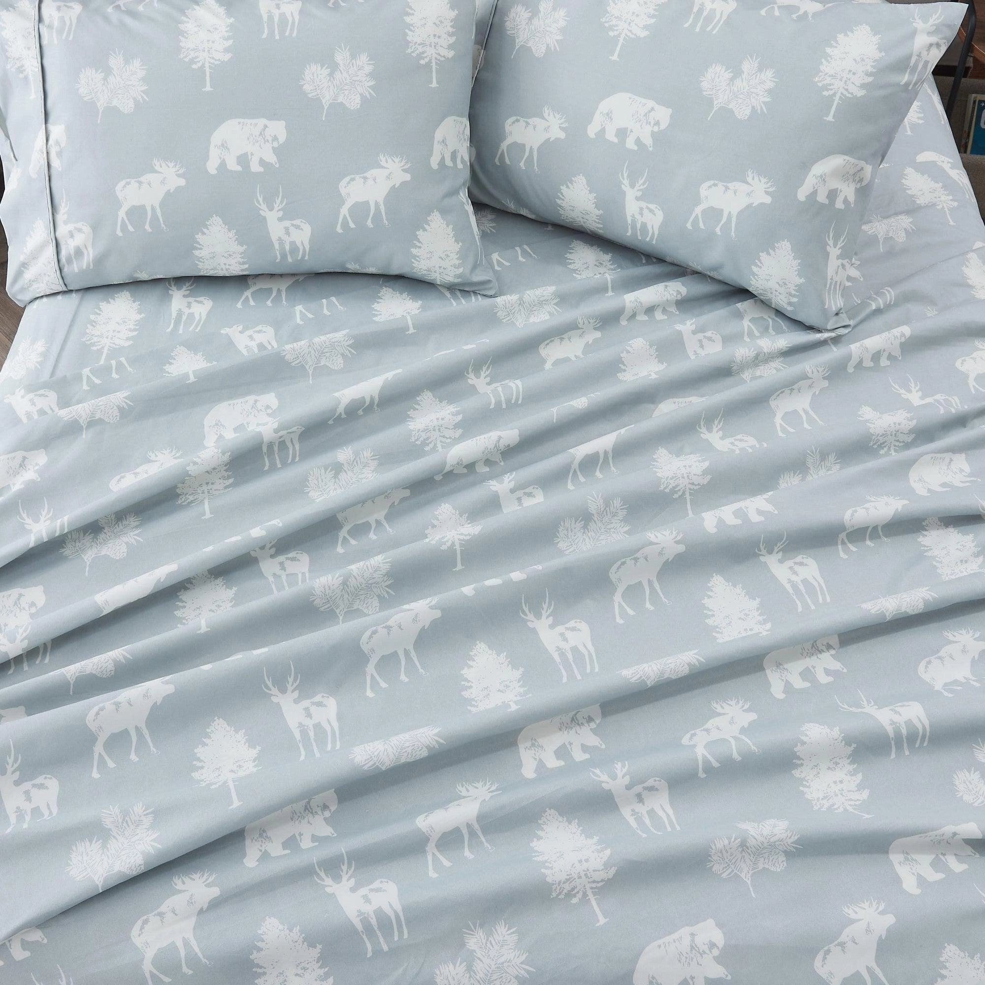 4-Piece Lodge Microfiber Sheet - Mountain Ridge Collection