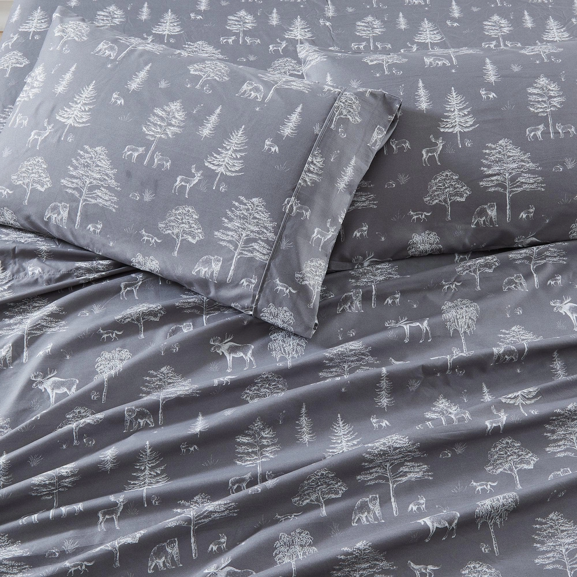 4-Piece Lodge Microfiber Sheet - Mountain Ridge Collection
