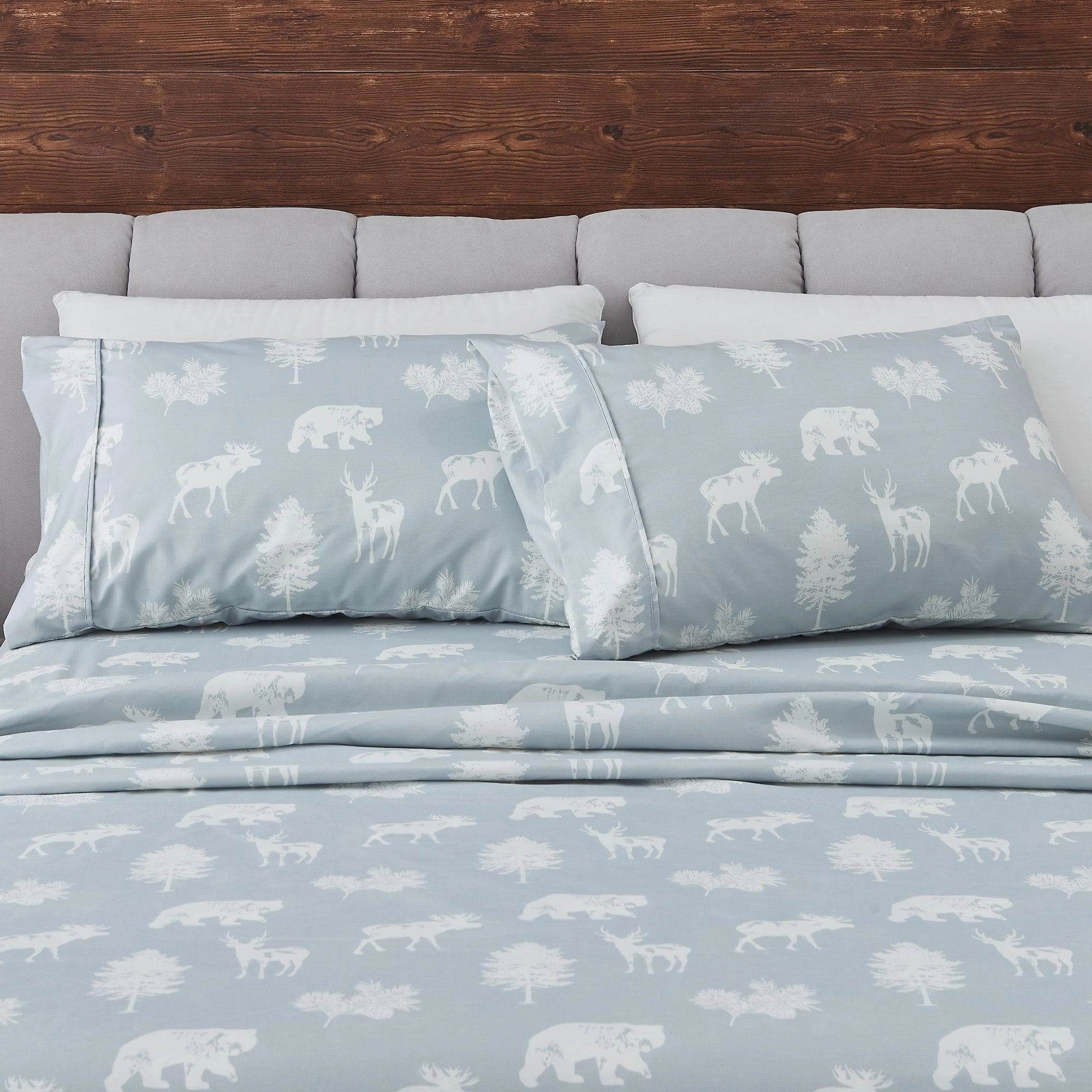 4-Piece Lodge Microfiber Sheet - Mountain Ridge Collection
