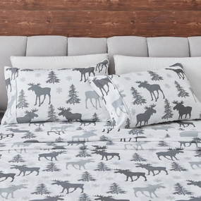 4-Piece Lodge Microfiber Sheet - Mountain Ridge Collection