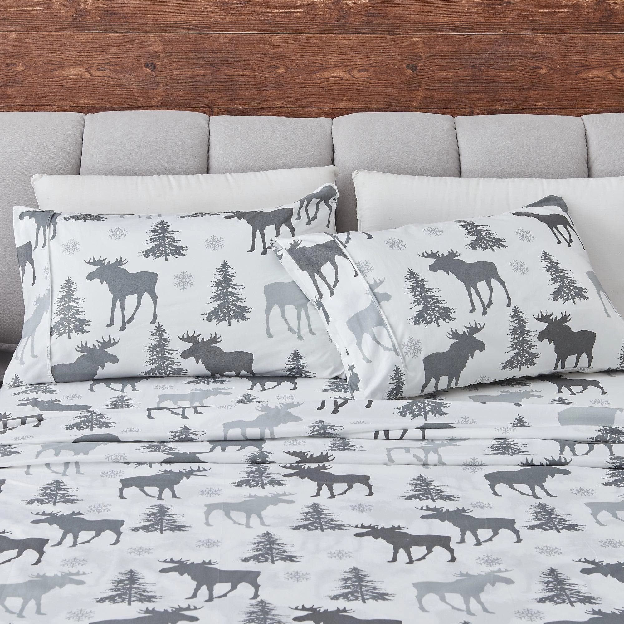 4-Piece Lodge Microfiber Sheet - Mountain Ridge Collection