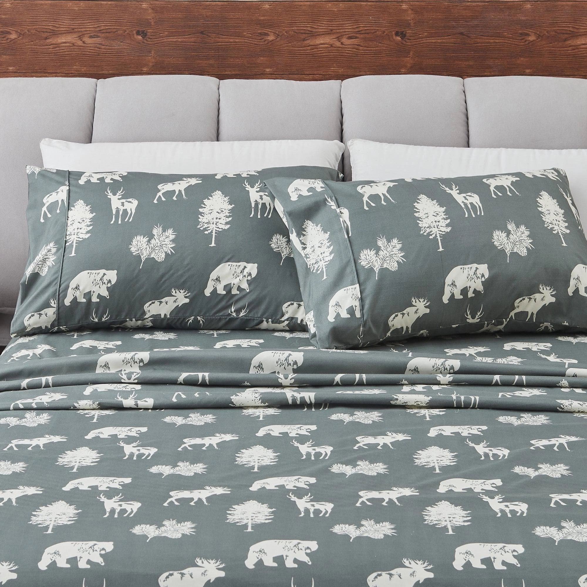 4-Piece Lodge Microfiber Sheet - Mountain Ridge Collection