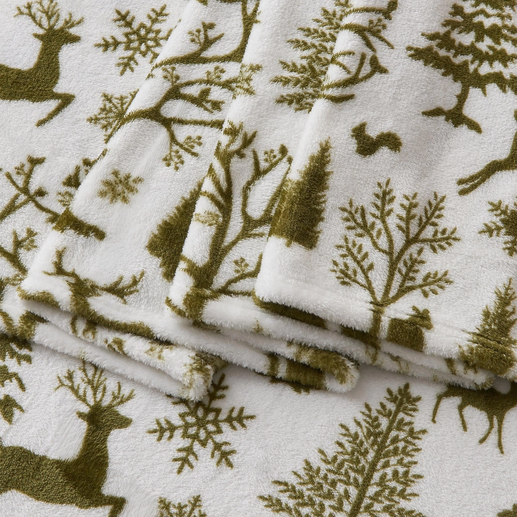4-Piece Printed Plush Sheet - Velvet Luxe Collection