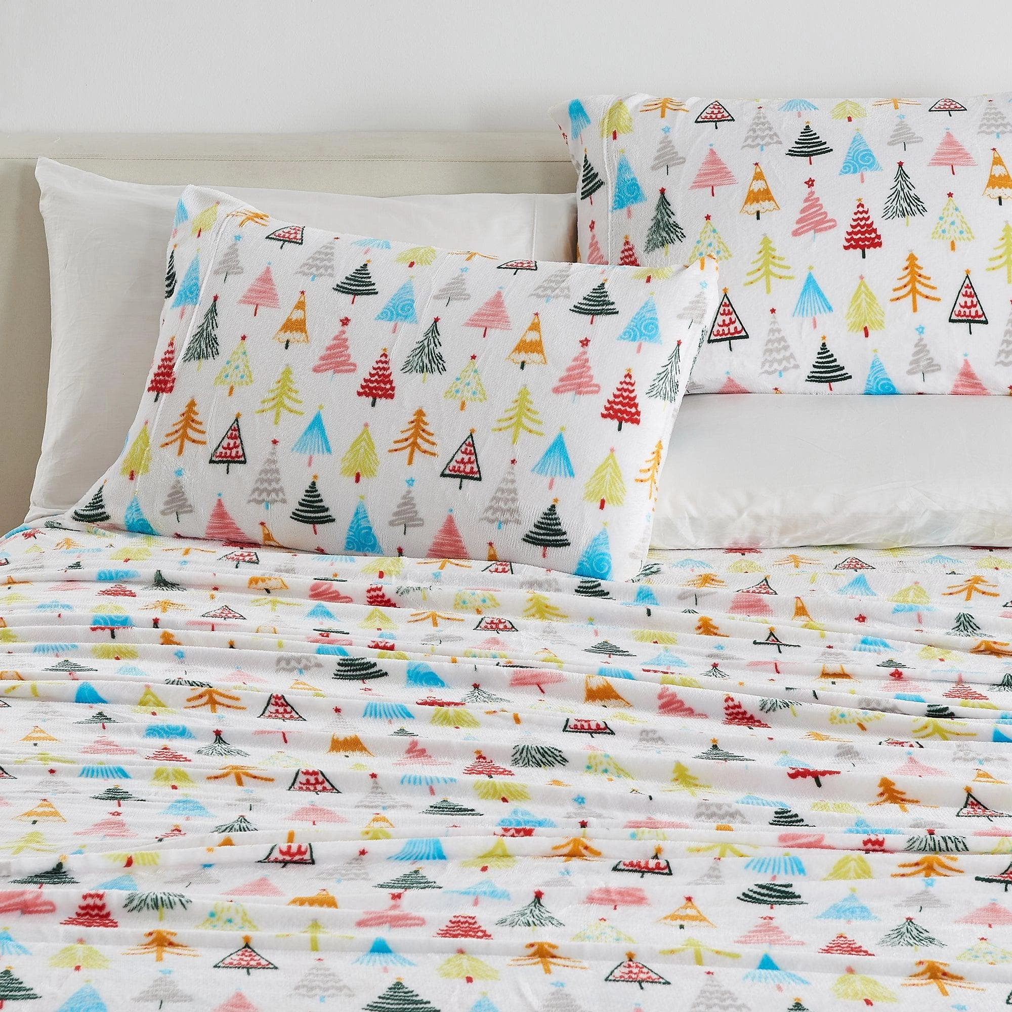 4-Piece Printed Plush Sheet - Velvet Luxe Collection