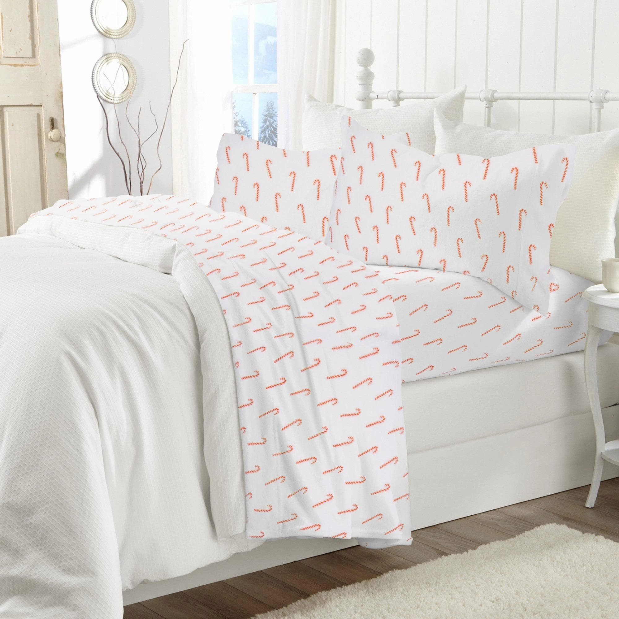 4-Piece Printed Plush Sheet - Velvet Luxe Collection