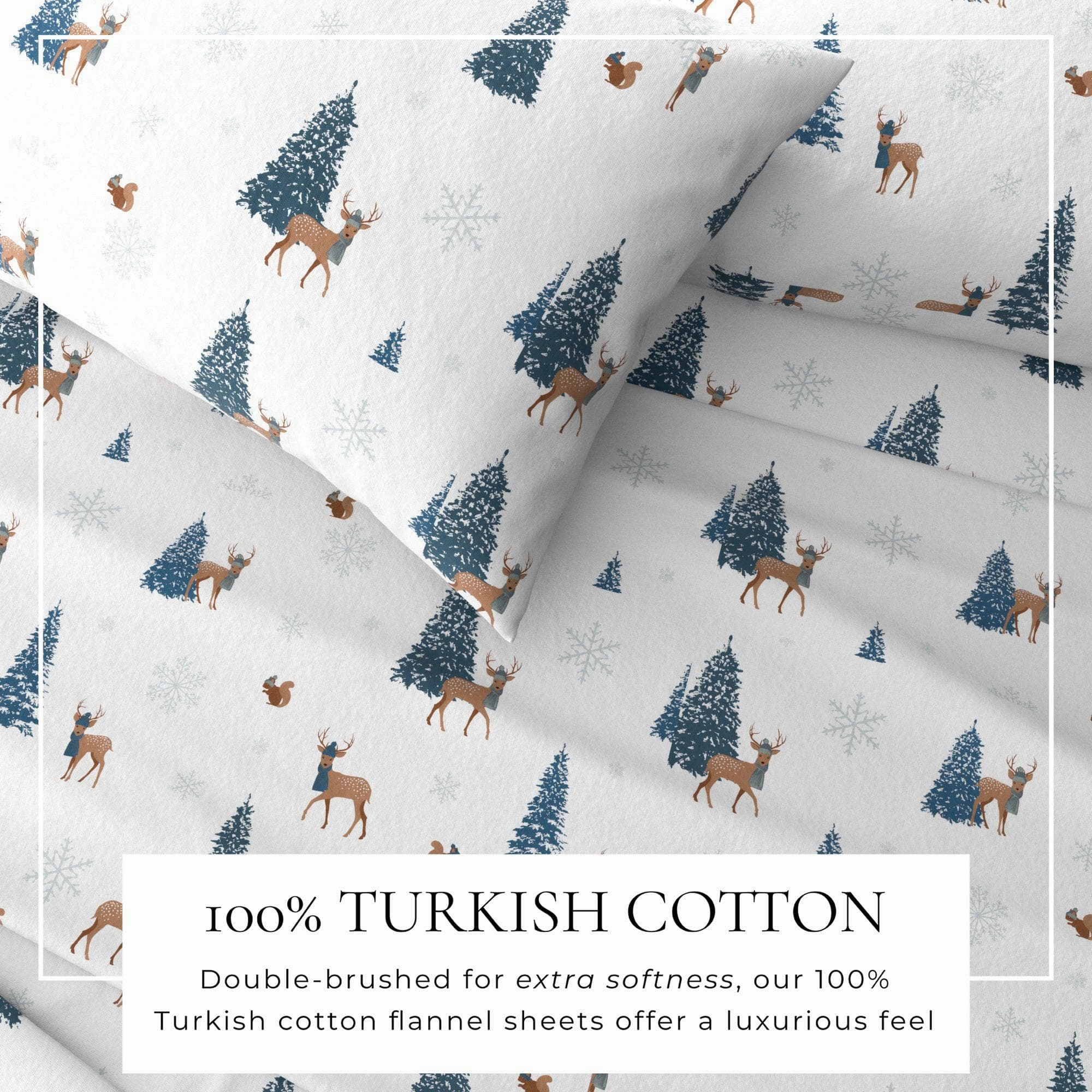 4-Piece Turkish Cotton Flannel Sheet - Whittaker Collection