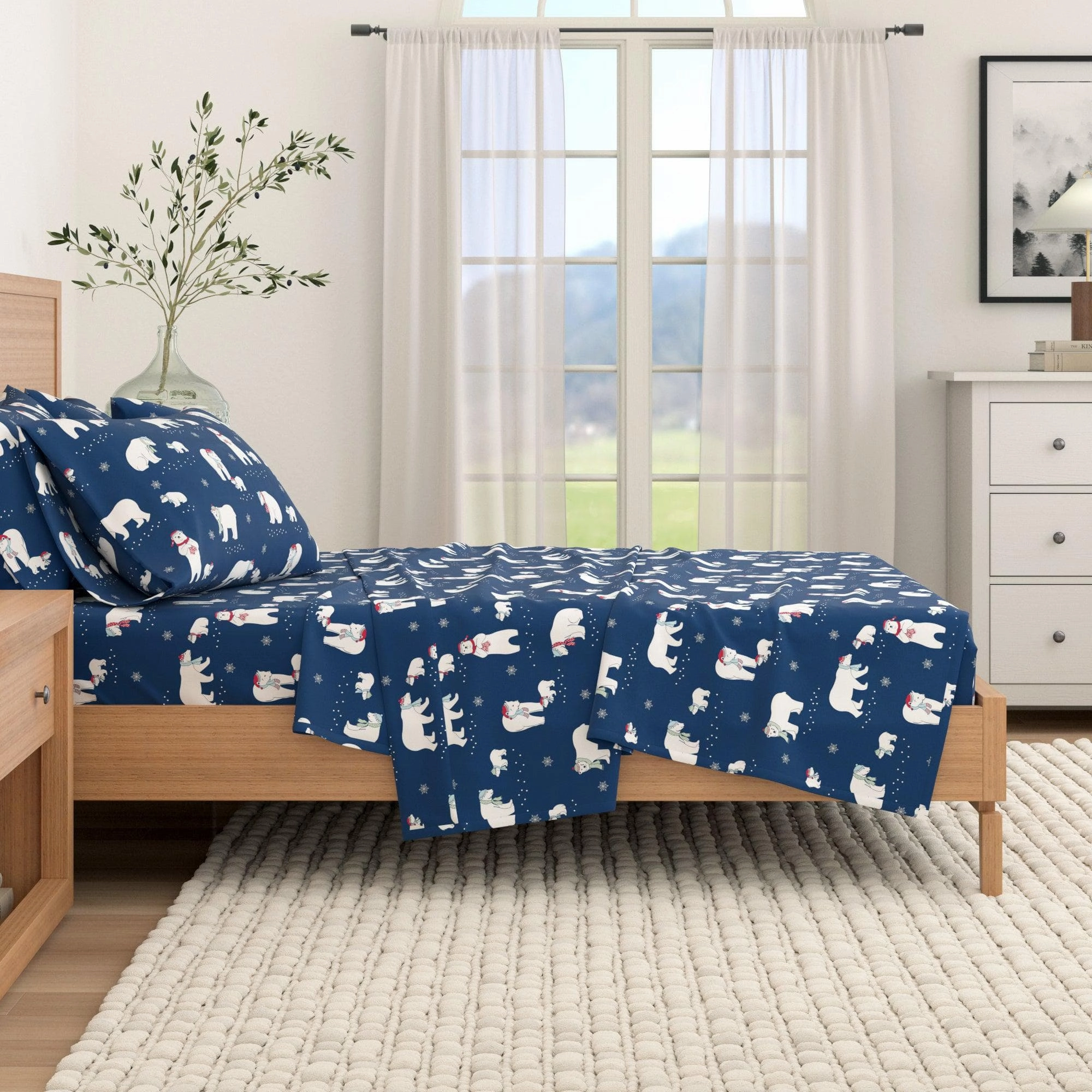 4-Piece Turkish Cotton Flannel Sheet - Whittaker Collection