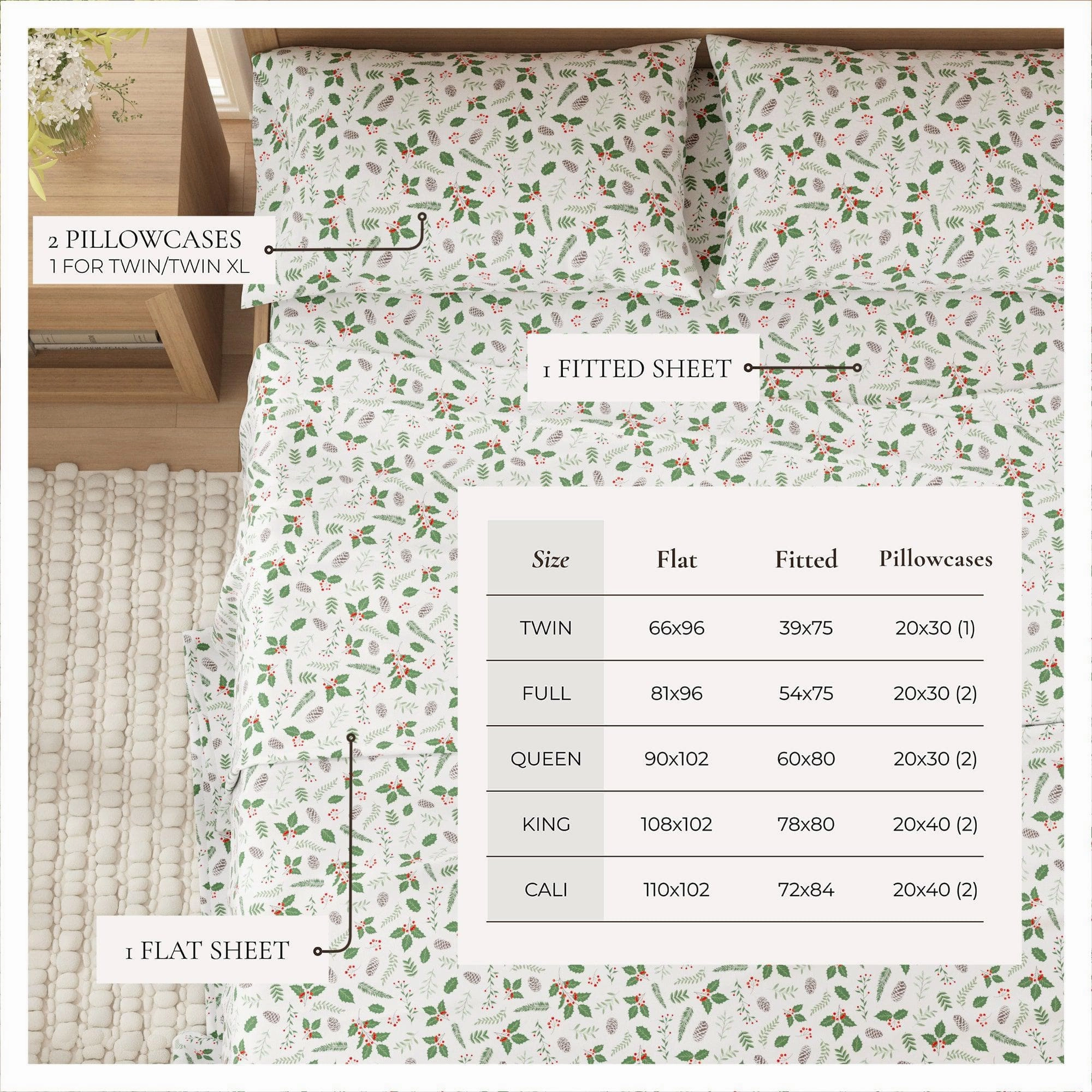 4-Piece Turkish Cotton Flannel Sheet - Whittaker Collection