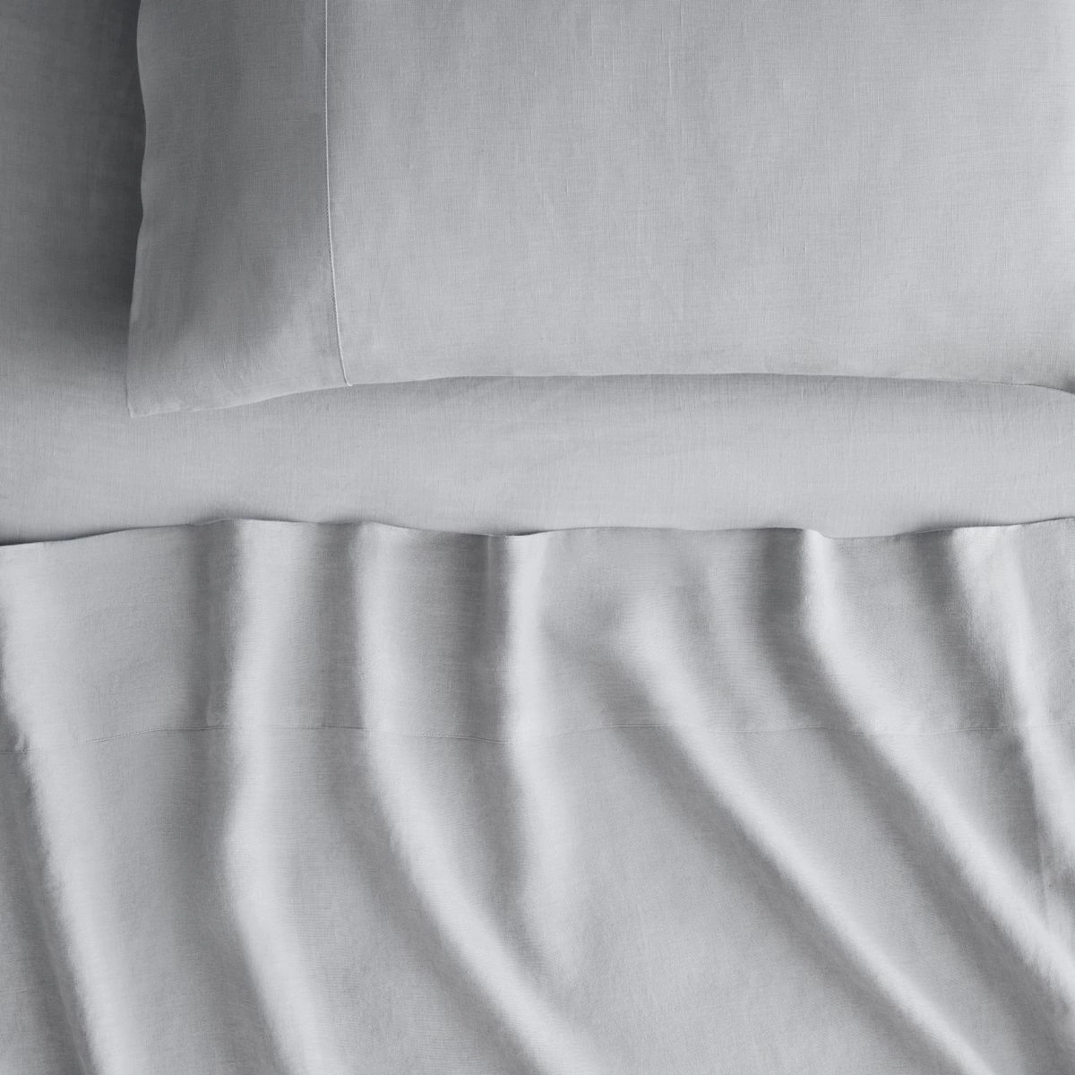 Abbotson Silver Linen Fitted Sheet by Sheridan