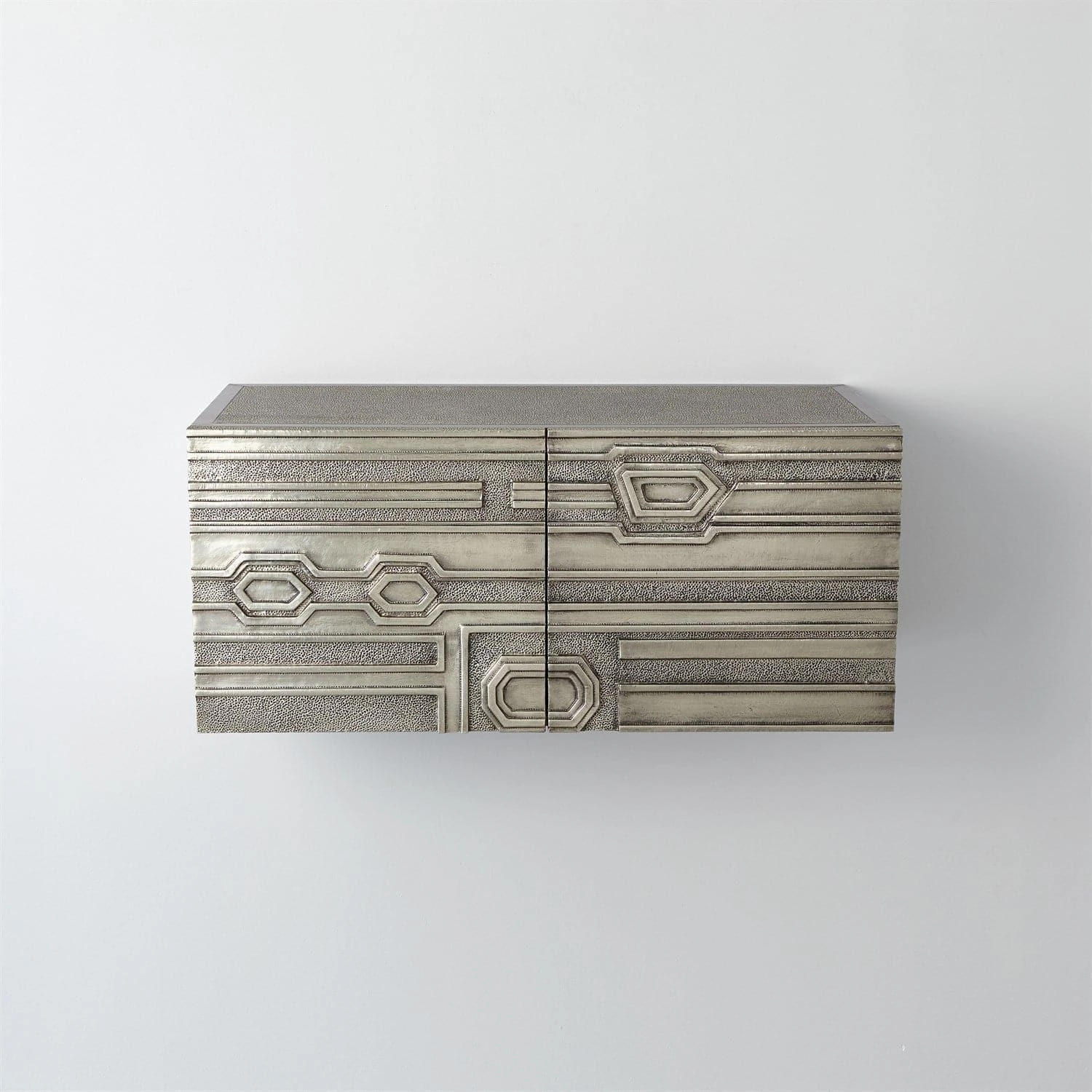 Abstract Floating Block Cabinet