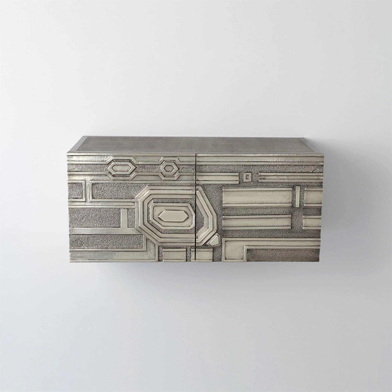Abstract Floating Block Cabinet