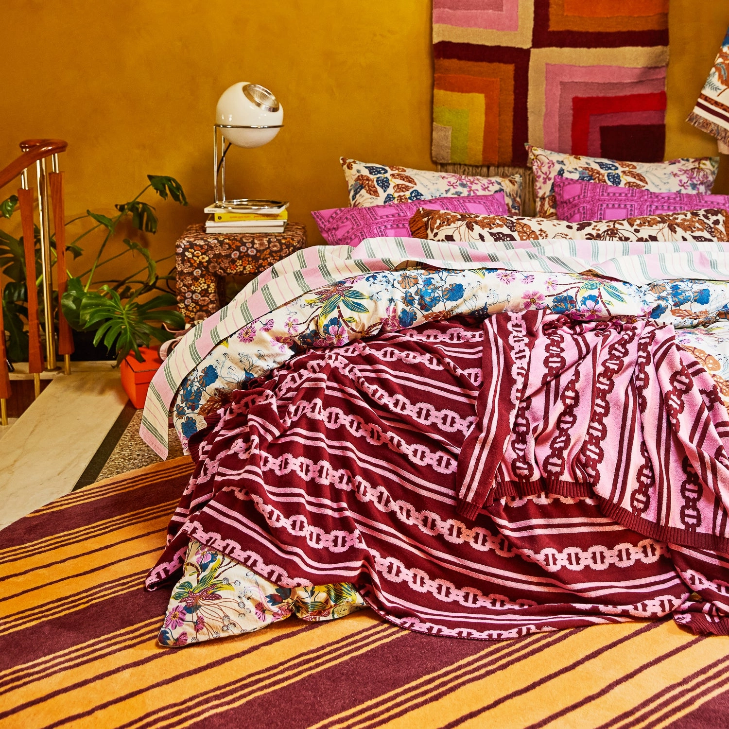Acadia Jacquard Knit Blanket