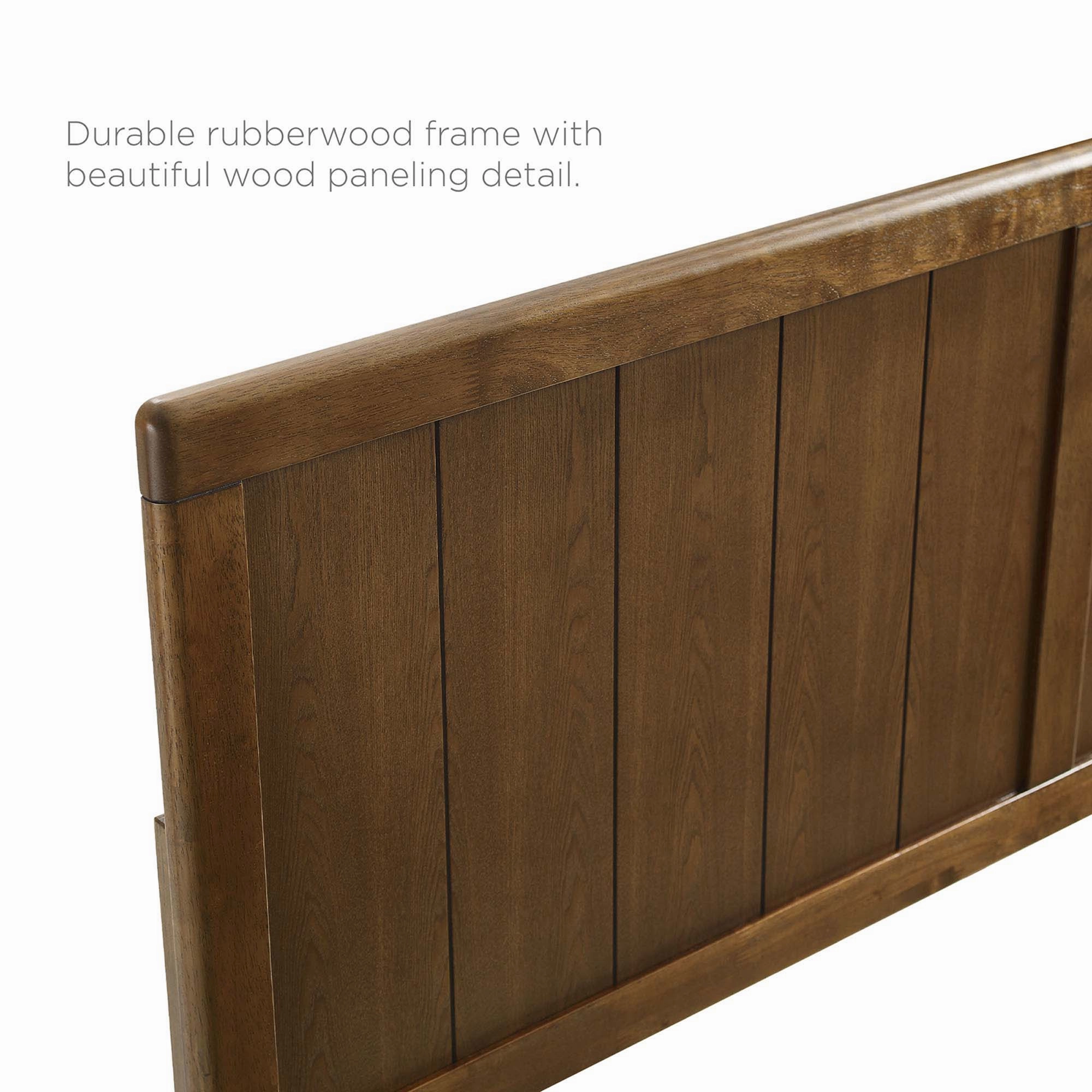 Alana Wood Platform Bed With Angular Frame by Modway