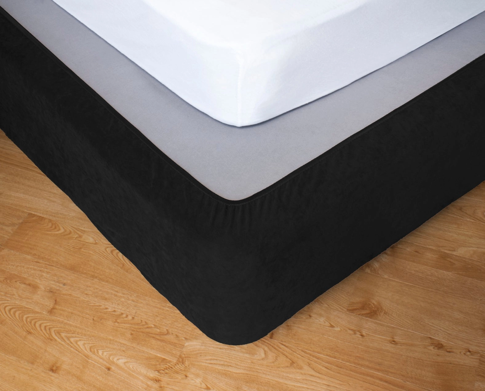 Apartmento Stretch Valance / Bedskirt - Ebony