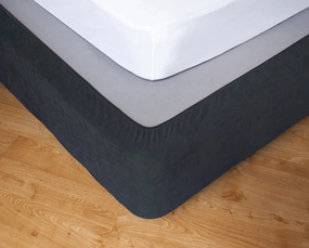 Apartmento Stretch Valance / Bedskirt - Slate