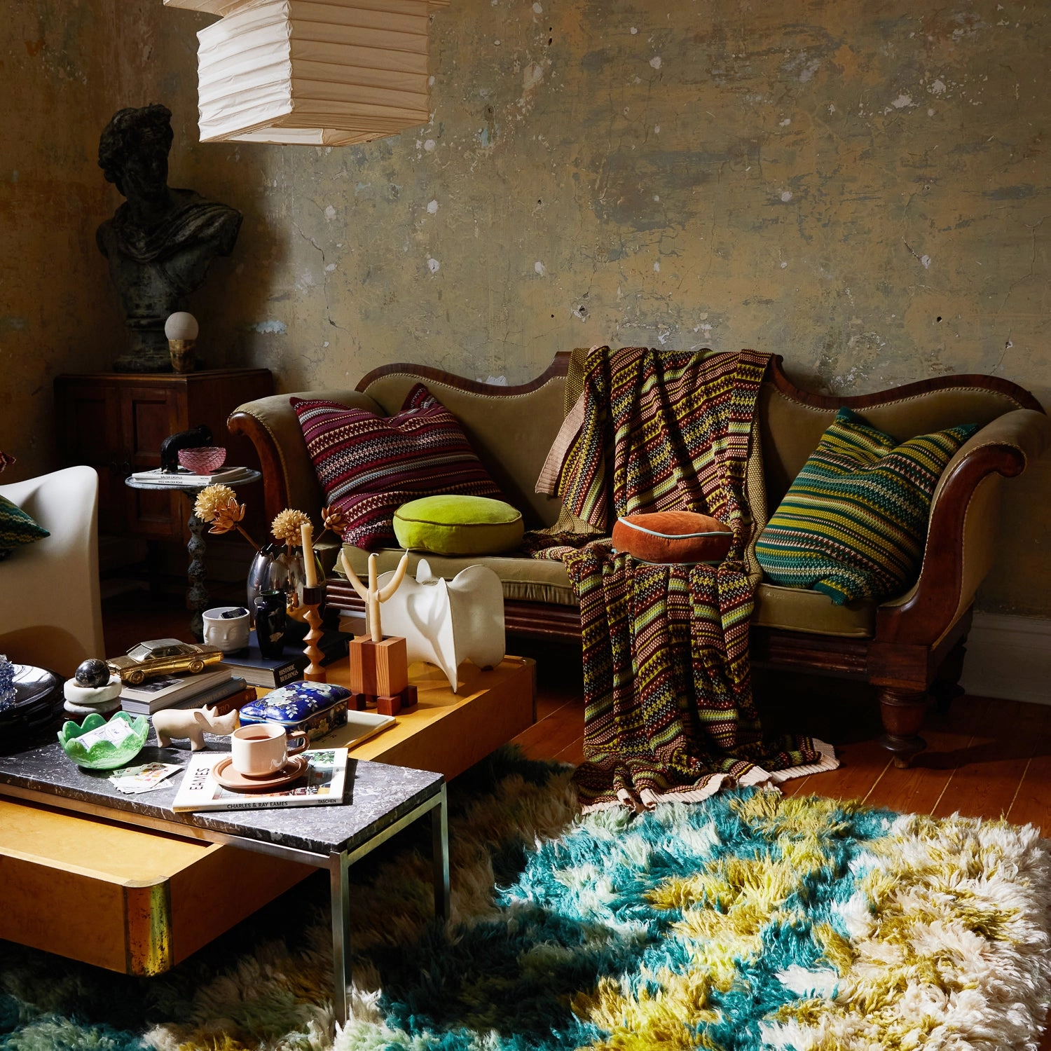 Arlette Knit Blanket - Emerald