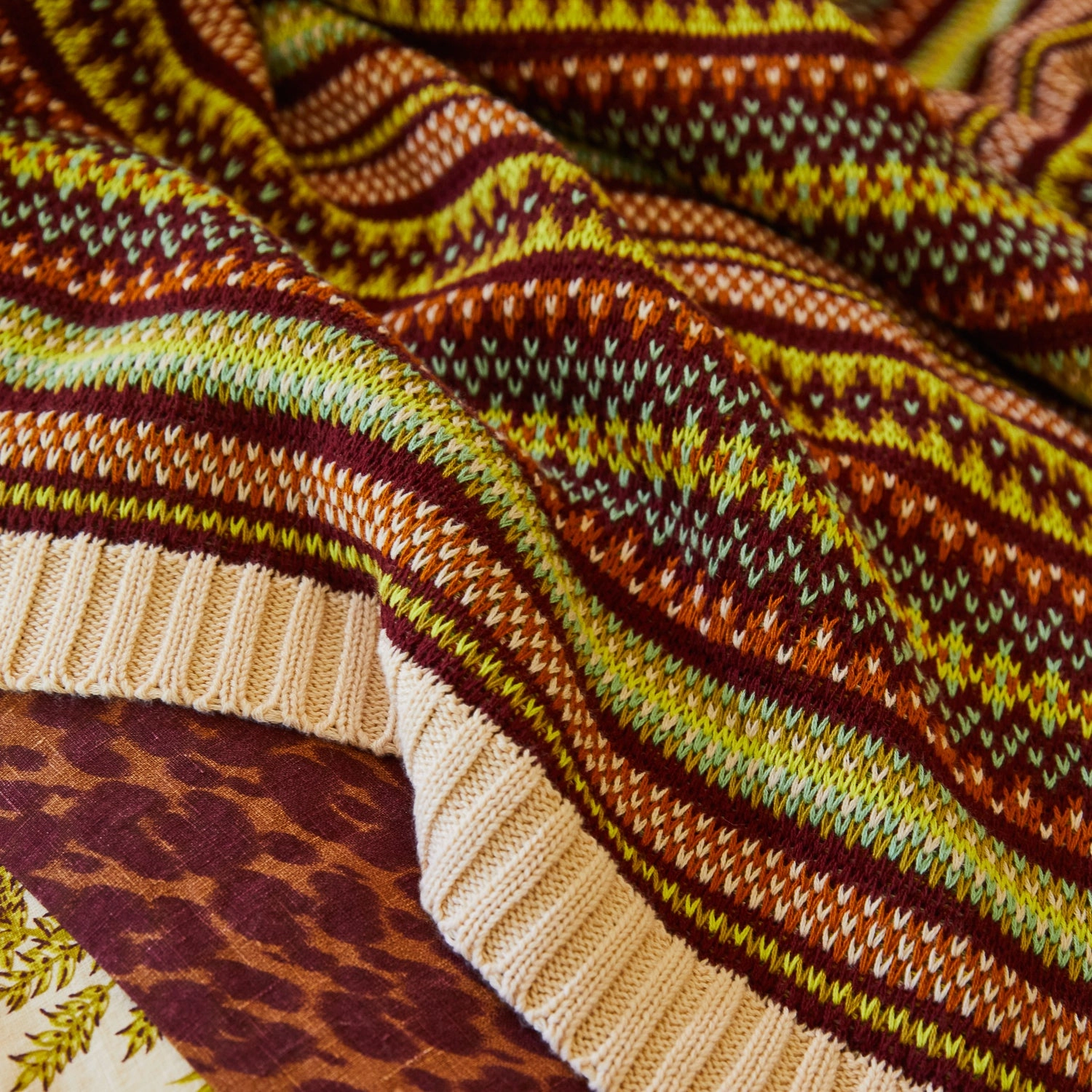 Arlette Knit Blanket - Emerald