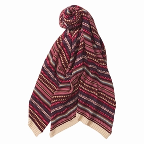 Arlette Knit Blanket - Scarlet