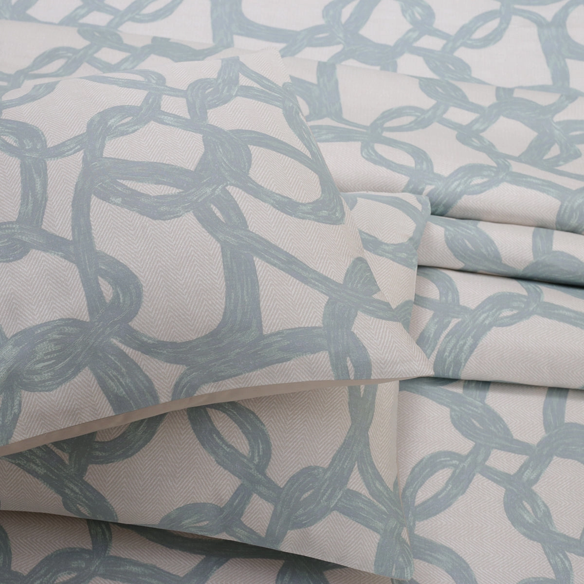 Art Nouveau Harriett Printed 100% Cotton Green Soft Bed Sheet