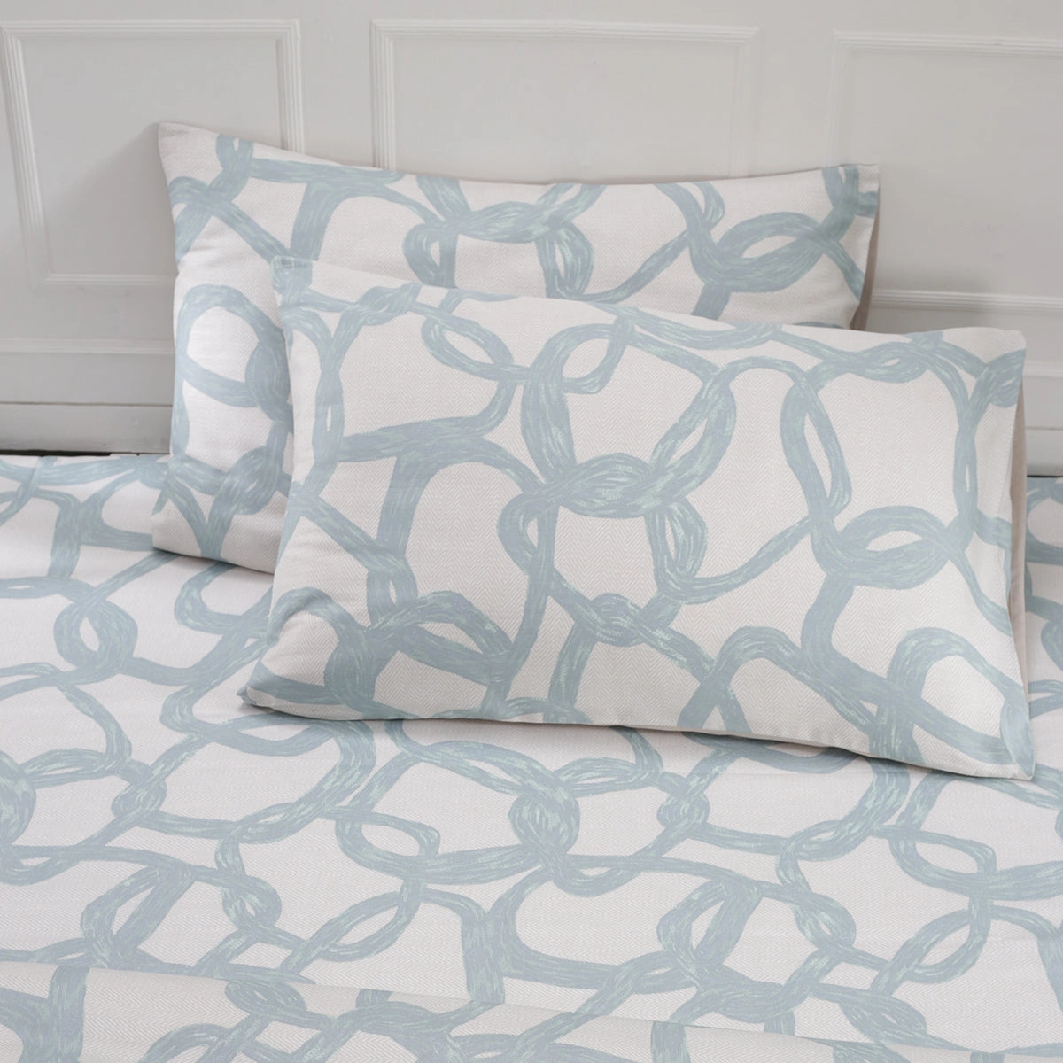 Art Nouveau Harriett Printed 100% Cotton Green Soft Bed Sheet
