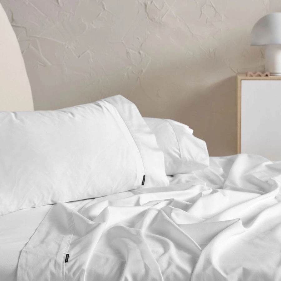 Augusta White Sheet Set by Linen House