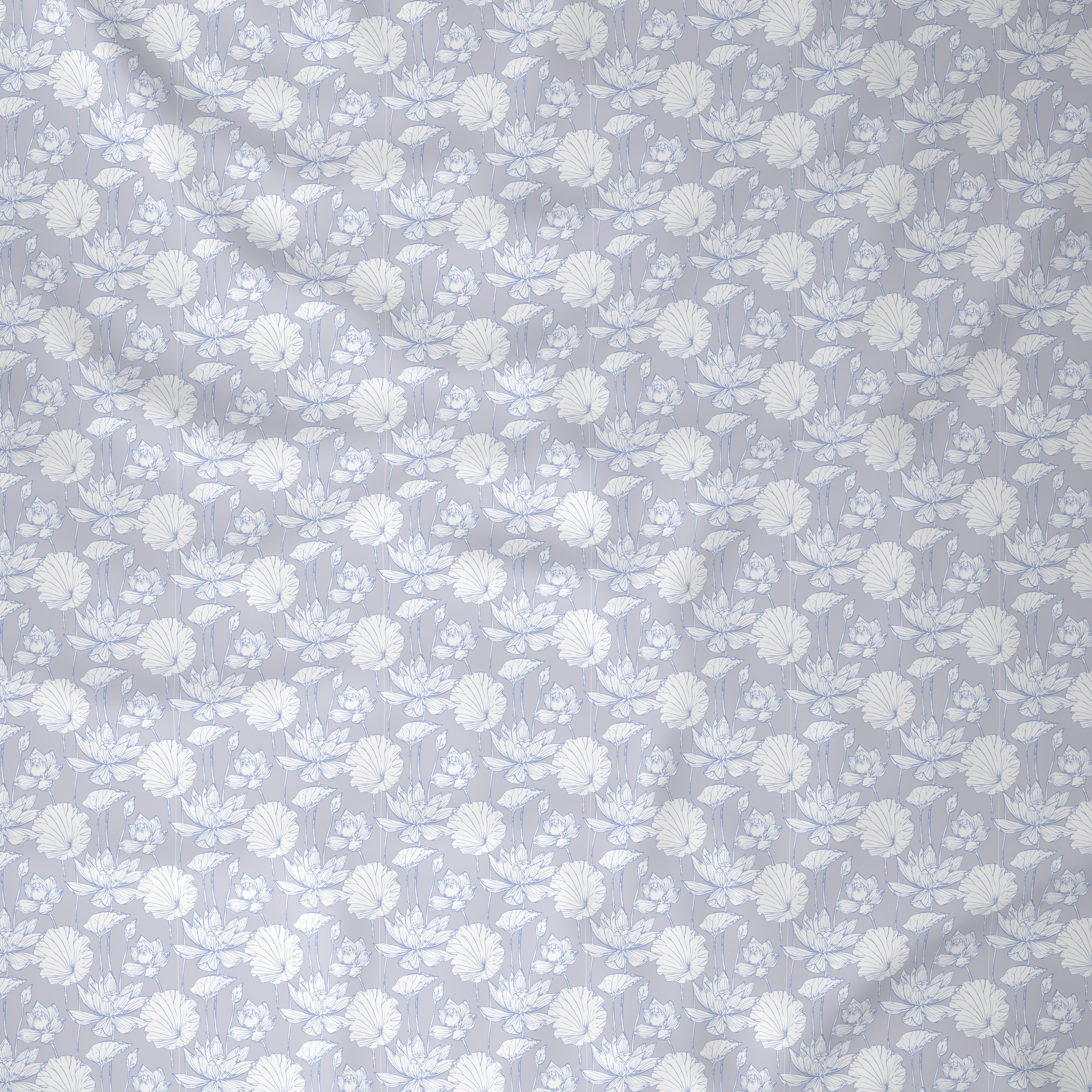 Backyard Patio Albrecht Printed 100%Cotton Blue Bed Sheet with Pillow Case