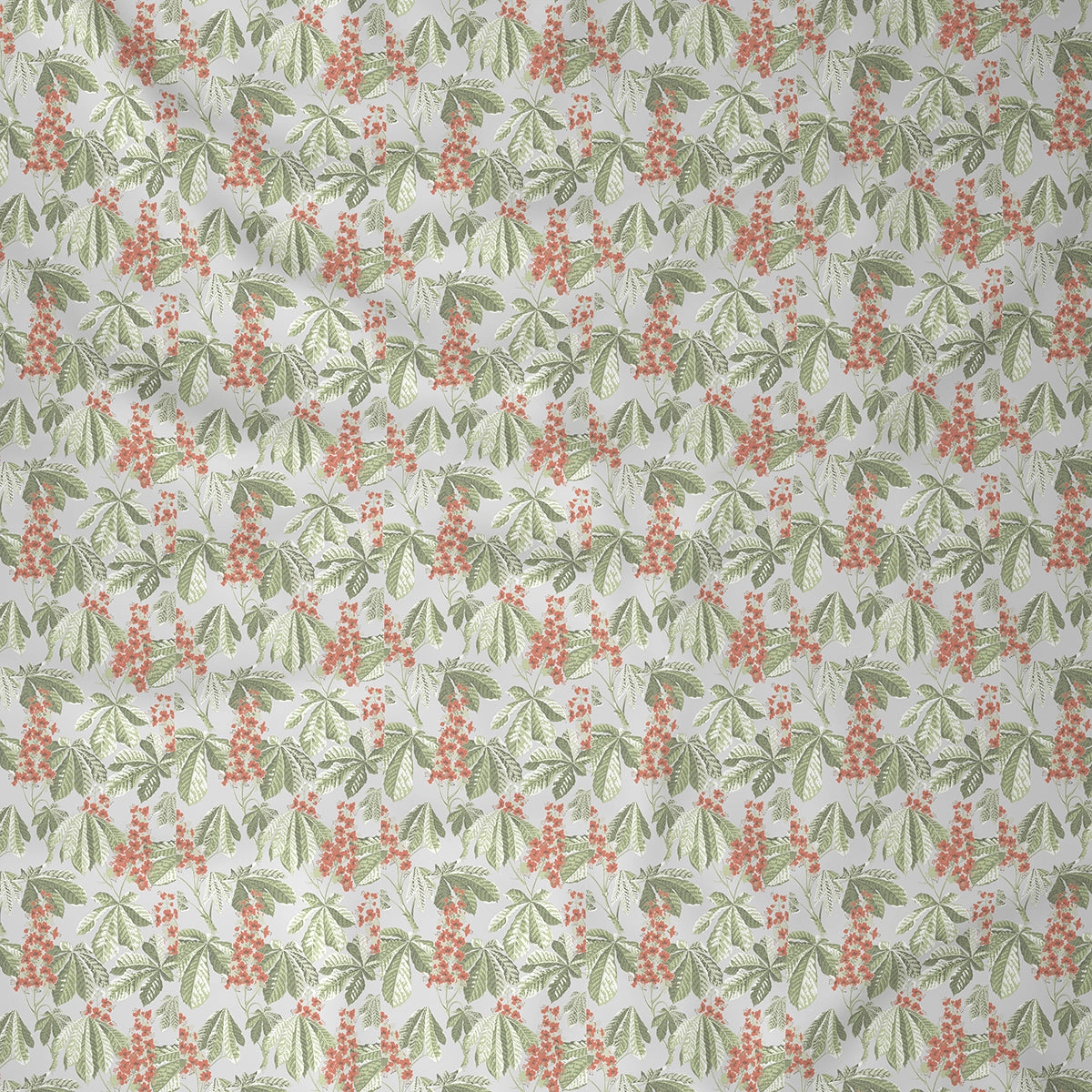 Backyard Patio Farmington Printed 100%Cotton Red Bed Sheet with Pillow Case