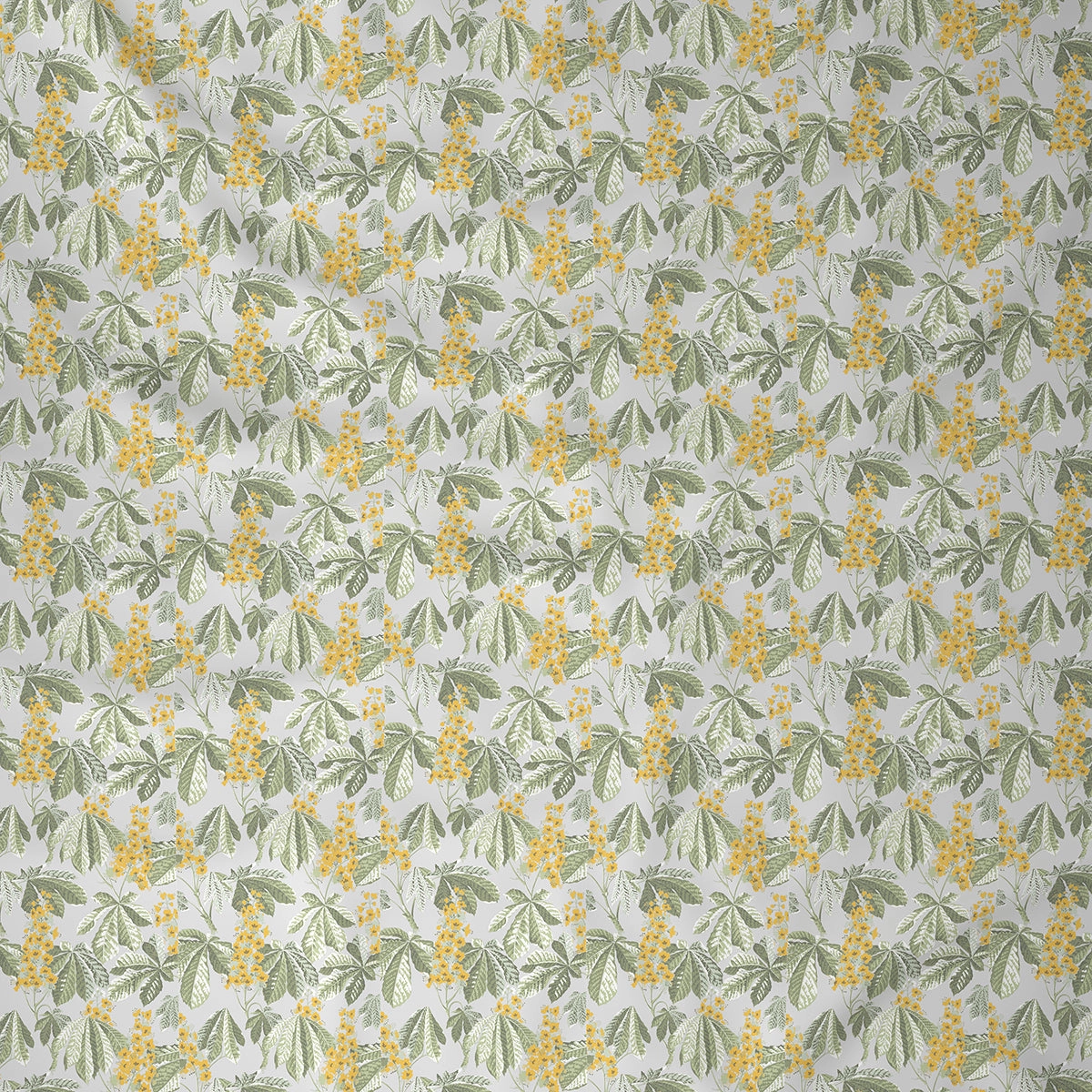 Backyard Patio Farmington Printed 100%Cotton Yellow Bed Sheet with Pillow Case