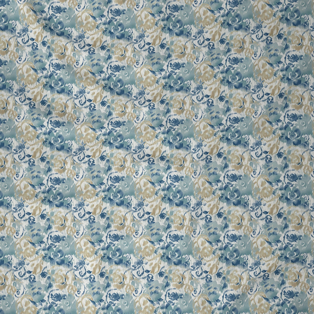Backyard Patio Meridian Printed 100%Cotton Blue Bed Sheet with Pillow Case