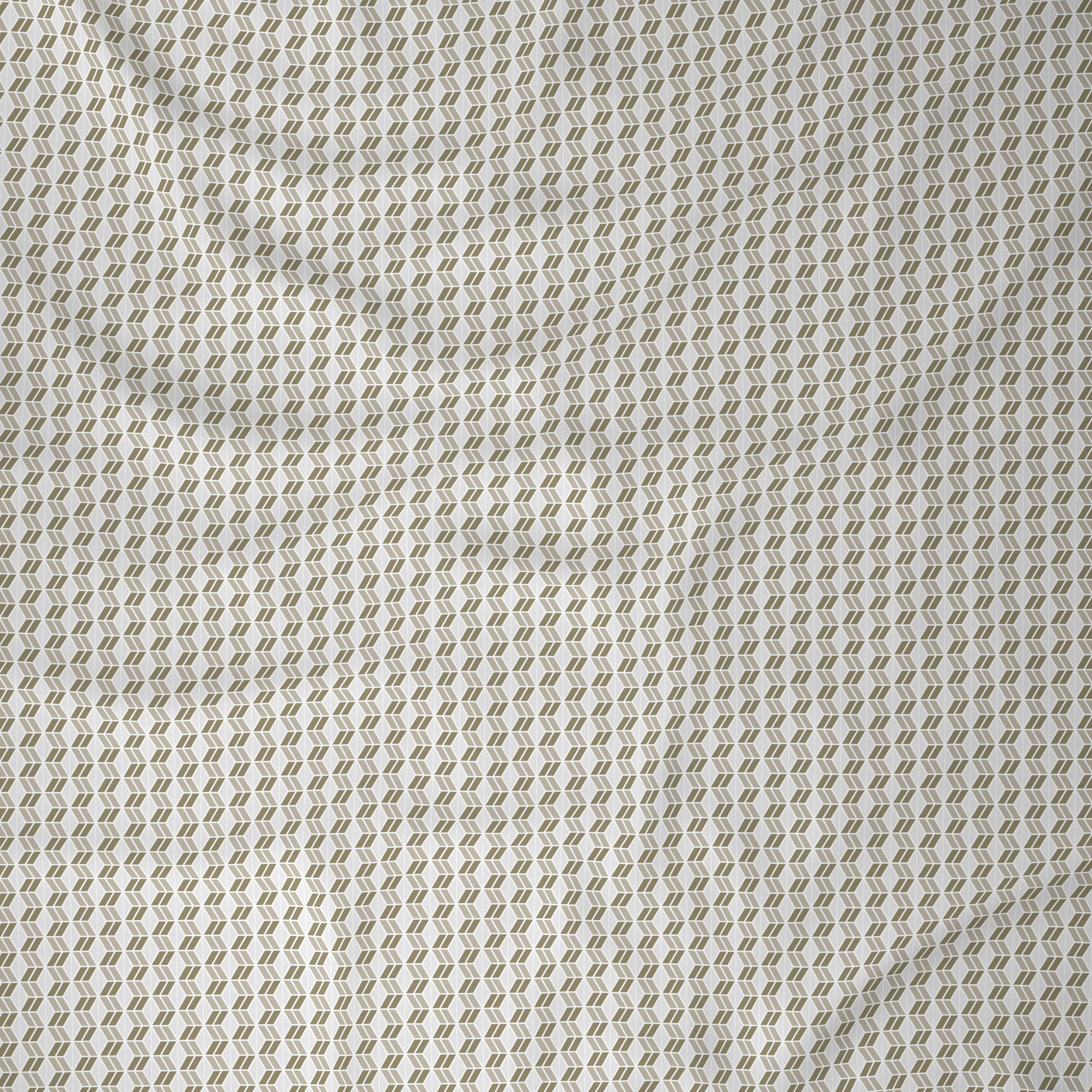 Backyard Patio Morris Printed 100%Cotton Beige Bed Sheet with Pillow Covers