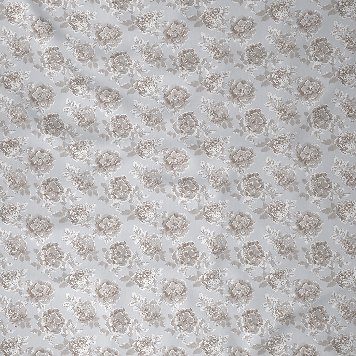 Backyard Patio Silvie Printed 100%Cotton Beige Bed Sheet with Pillow Case