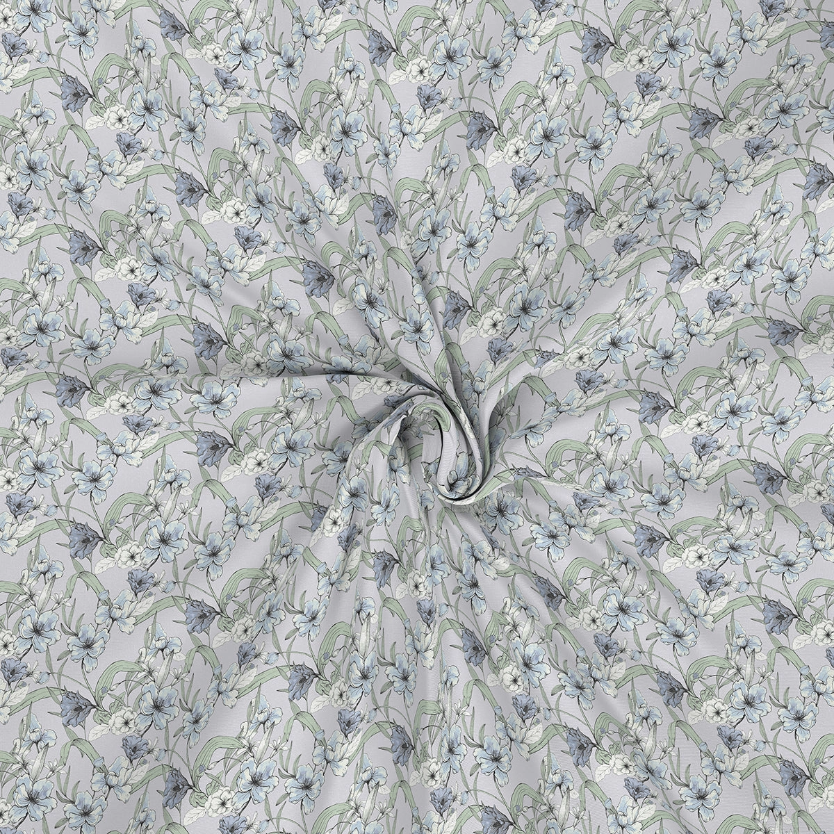 Backyard Patio Valencia Printed 100%Cotton Aqua Bed Sheet with Pillow Case