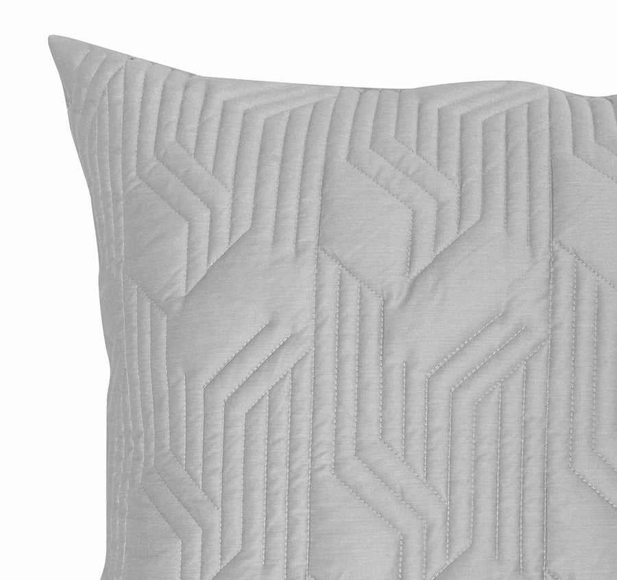 Bamboo Azure 400THC Cotton European Pillow Sham Grey