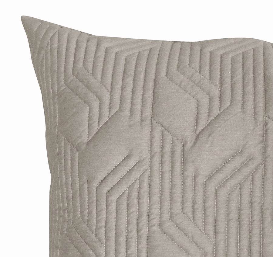 Bamboo Azure 400THC Cotton European Pillow Sham Stone