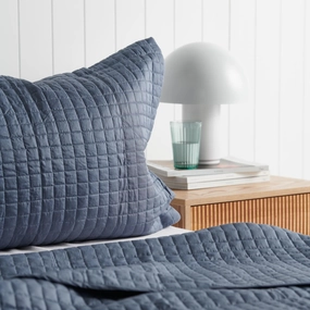 Bamboo Coverlet Set - Blue Mirage - Double/Queen Size