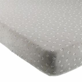 Bamboo Crib Sheet - Blue Ditsy - Dusty Blue - FINAL SALE