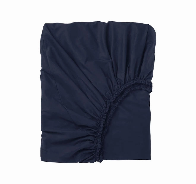 Bamboo Eco 400THC Cotton Mega Fitted Sheet Range Navy