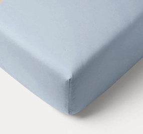 Bamboo Eco 400THC Cotton Mega Fitted Sheet Range Sky Blue