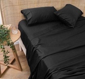 Bamboo Eco 400THC Cotton Mega Sheet Set Range Charcoal