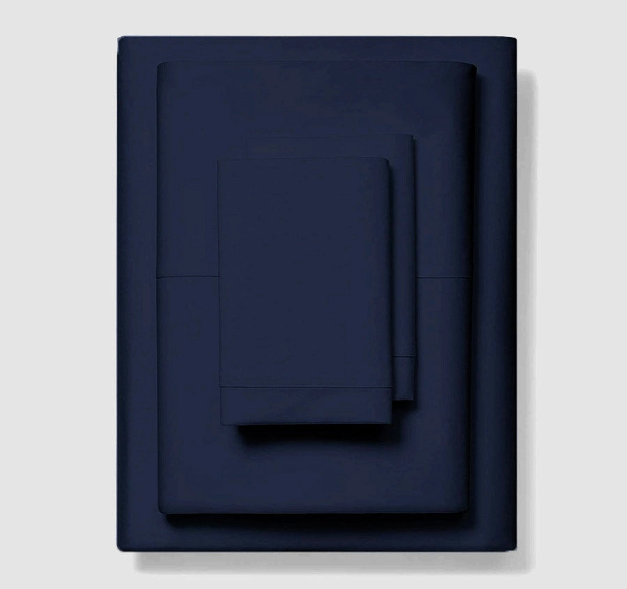 Bamboo Eco 400THC Cotton Mega Sheet Set Range Navy
