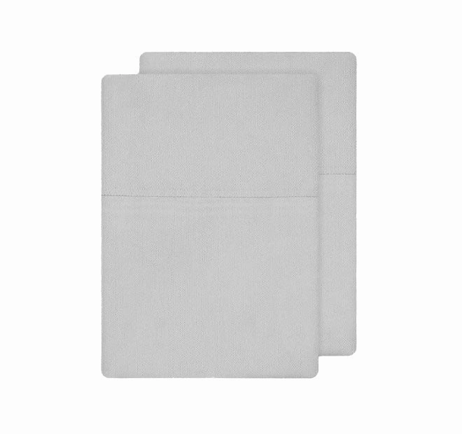 Bamboo Eco 400THC Cotton Standard Pillowcase Pair Grey