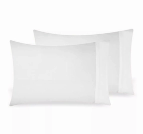 Bamboo Eco 400THC Cotton Standard Pillowcase Pair White